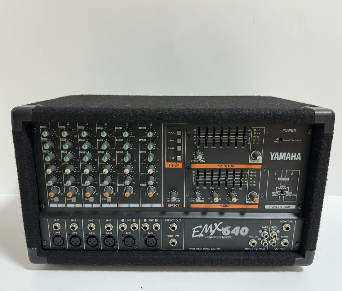 Yamaha EMX640 6 Channel Powered Mixer Dual Amp Confirmed Yamaha EMX640 6 Channel Powered Mixer Dual Amp Confirmed