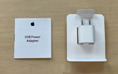 Apple 5W USB Power Adapter A1385 OEM iPhone Charger Wall Plug Genuine No Box 033