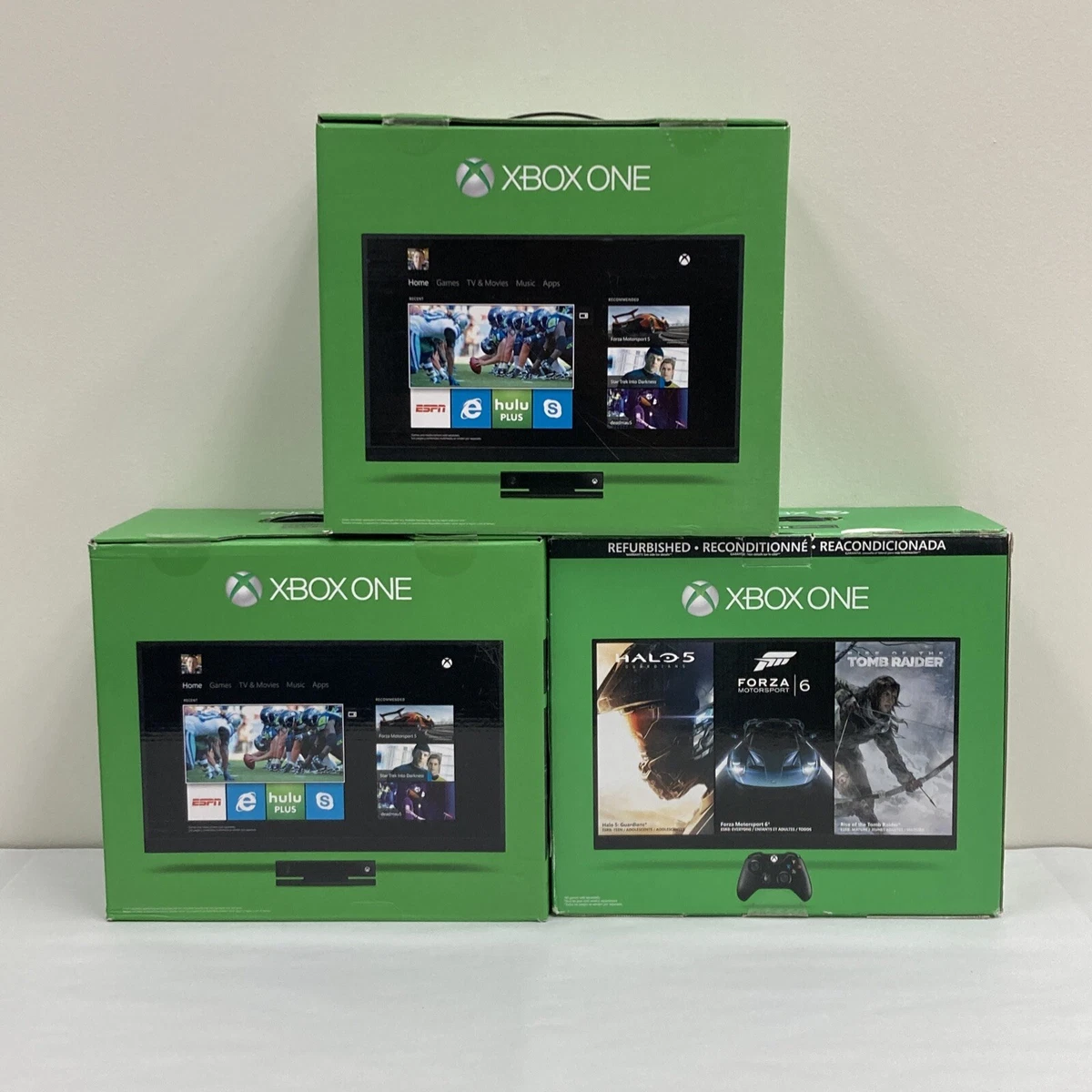 Lot of 3 BOX ONLY Xbox One Original Green Box No Console Included (u9) |  eBay