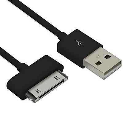 USB auf 30 Pin Ladekabel, Schnelllade Datenkabel kompatibel mit schwarz 