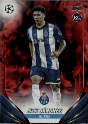 2023 Topps UEFA Club Competitions Jorge Sanchez #198 Inferno Foil RC