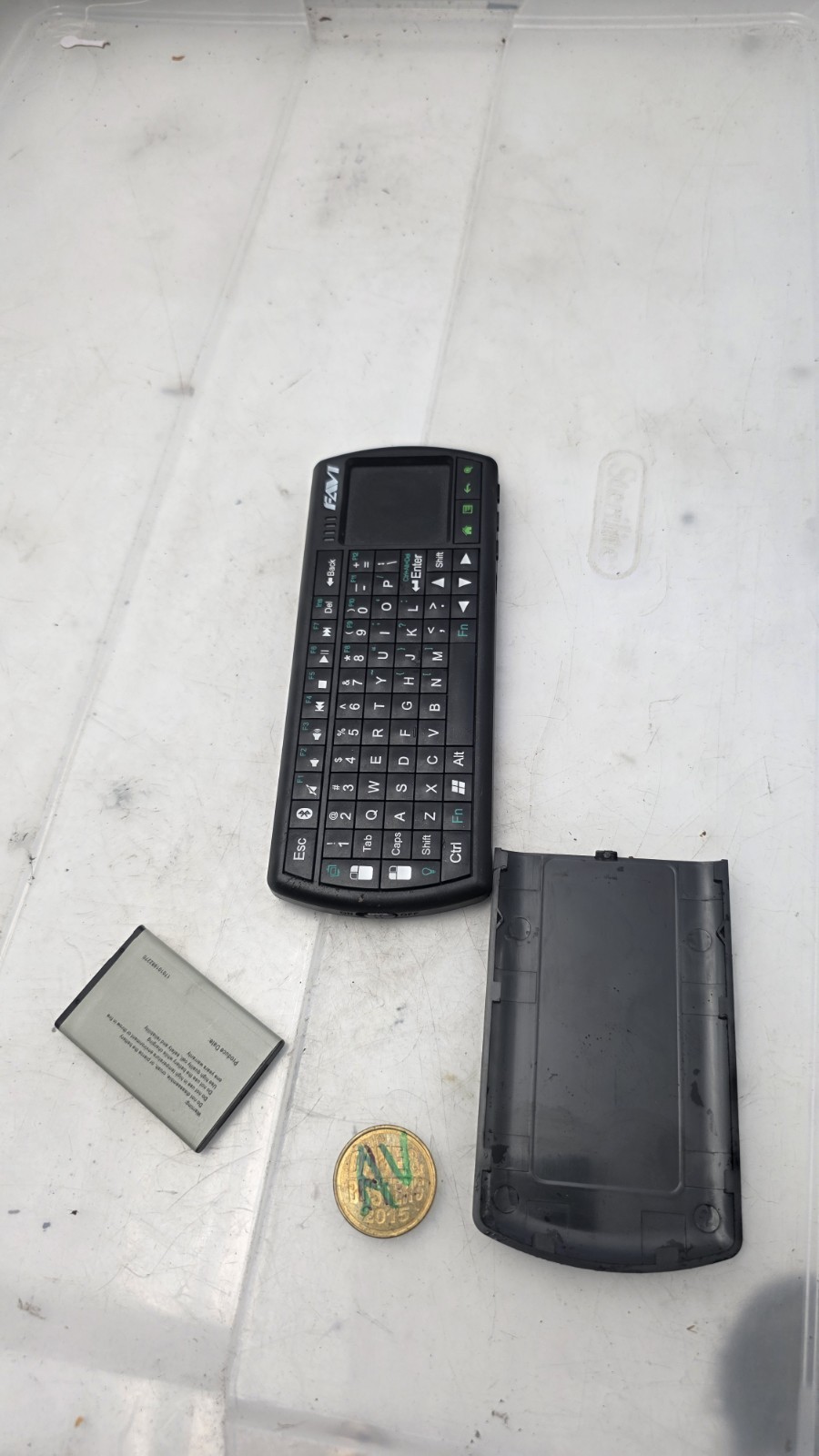 FAVI FE02BT-BL Bluetooth Backlit Mini Keyboard with Laser Po