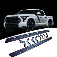 Carbon Black Side Step Side Bar Fits For Toyota Tundra 2022-2026 Running Boards Carbon Black Side Step Side Bar Fits For Toyota Tundra 2022-2026 Running Boards