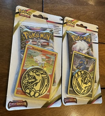 Sealed Pokemon Lost Origin single blister pack x2 Croagunk and Scorbunny