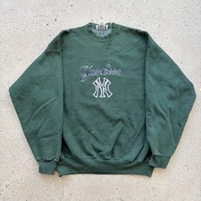 Vintage 90s New York Yankees Green Adidas MLB Sweatshirt 1990s