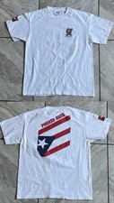 Global Caps Puerto Rico 1996 Olympics Year Shirt Made In USA Large L Boriqua