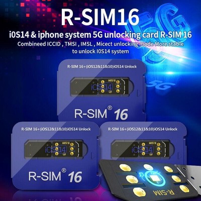 R-SIM 16 Nano Unlock RSIM Card für IOS 15 iPhone 12 12 mini 13 Pro XS MAX 8 H