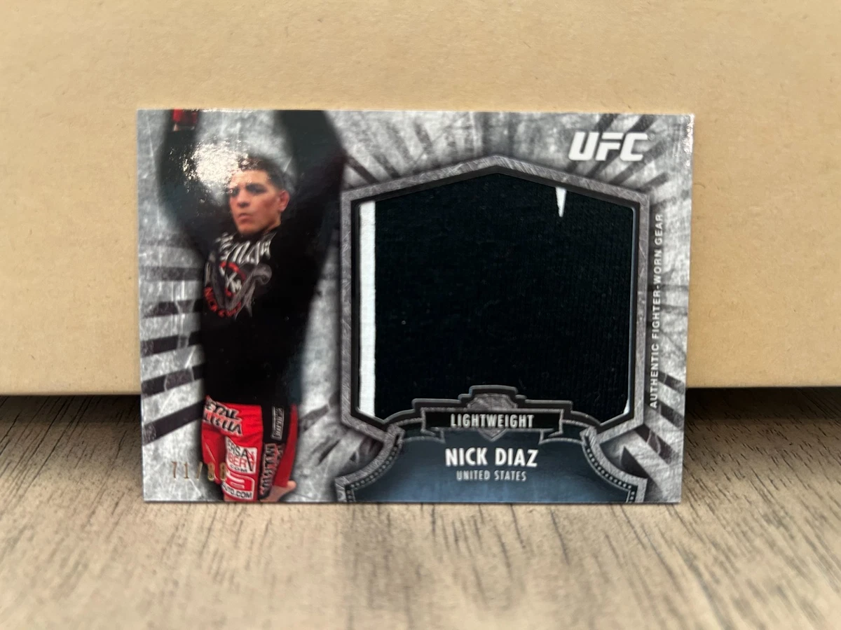 Carte à Collectionner UFC Topps Knockout 2015 Nick Diaz - Autographe Argent Numéroté, Certifiée PSA
