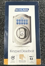 Schlage BE365 V CAM 619 Camelot Keypad Entry with Flex-Lock In Satin Nickel