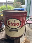 VINTAGE ESSO OIL CAN 5 GALLON With Lid