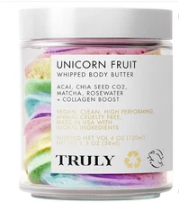Truly, Moisturizer Unicorn Fruit Whipped Body Butter, Whipped Net Vol. 4oz/120ml