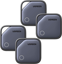 4Pack UGREEN Air Tag Tracker for Apple Find My Bluetooth Item Finder Key Luggage