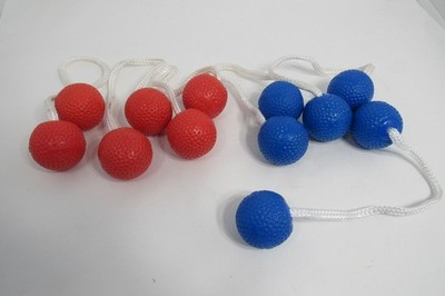Ladder Ball Toss Game Replacement Balls Set Red Blue No Ladder Set of 6