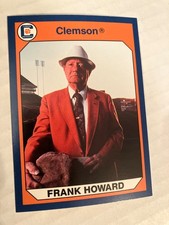 Clemson Tigers Barlow bend Alabama Frank Howard 1990 football card