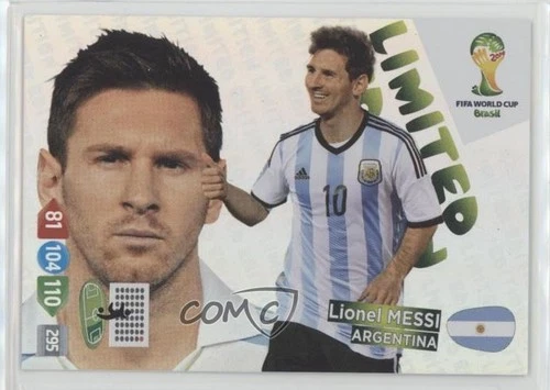2014 Panini Adrenalyn XL FIFA World Cup Brazil Limited Edition Lionel Messi