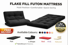 Flake Fill Futon Mattress 10cm | Multi-Position Flat L Z | Hypoallergenic