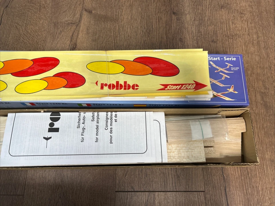 Robbe Start 1240 RC No. 3254 48 Inch 1240 MM Wing Span NOS Airplane Kit Balsa - Image 4 of 4