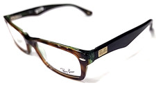 Ray Ban RB5206 2445 Tortoise Green Rectangle Eyeglasses Frame 52-18 140 New READ