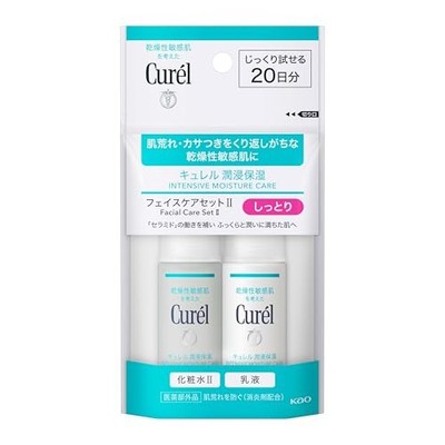 Curel [20-Day Trial Set] Face Care Moisturizing (Lotion 30ml * Emulsion 30ml) II