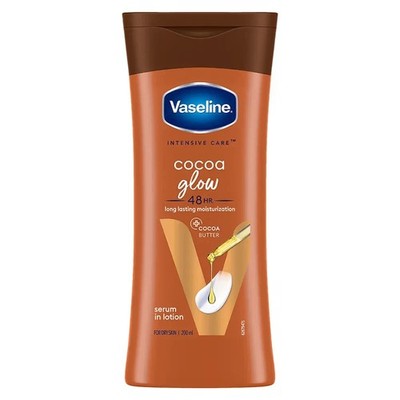 Vaseline Cocoa Glow Serum In Lotion 100% Pure Cocoa & Shea Butter200ML FREE SHIP