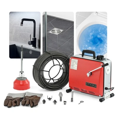 CO-Z elektrische Rohrreinigungsmaschine 400W Rohrreinigungsspirale Rohrreiniger