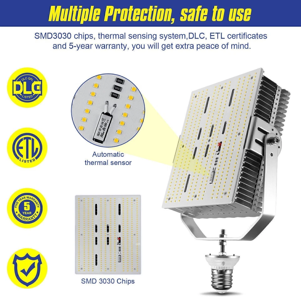 300W LED Wall Pack Shoebox Retrofit Kit For Parking Lot Garage Road Street Light - Image 2 of 4