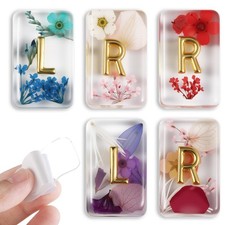 6 PCS XRay Markers Flower Resin Lead Letters L R 0.59x0.98 Inch 10 Strips