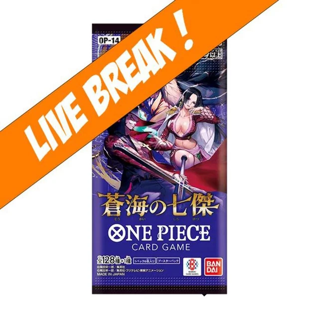 [ Live Break ] One Piece Card Game - The Azure Sea's Seven OP-14 Booster Pack (J