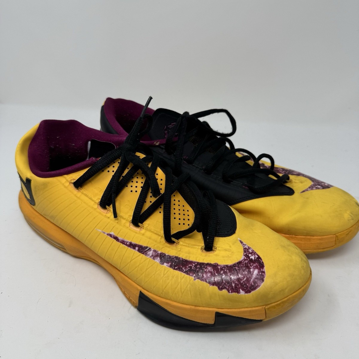 シューズ(男性用) nike kd6 Nike KD 6 Thunder Away Keven Durant Basketball Sneakers Shoes