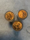 (Lot of 3) 1955 S RED BU LINCOLN CENT ROLLS / 150 COINS