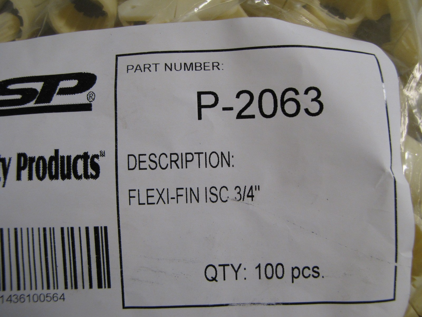 100pcs LSP FlexiFin 3/4" Isolating Suspension Clamp for PEX Tubing P