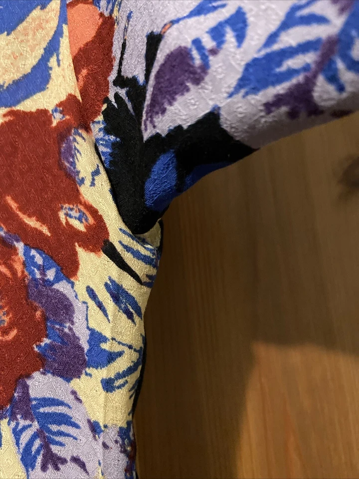 Blusa túnica Free People brunch bunch floral boho tamanho grande 42 polegadas peito - Imagem 4 de 4