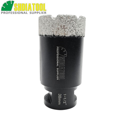 38mm 1-1/2" Diamond Dry Hole Saw Drilling Bits 5/8-11 Thread Drill Core Bits .
