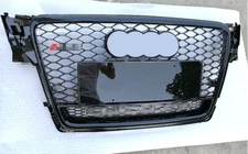 For Audi A4 S4 B8 2009 -2012 RS4 Style Honeycomb Grill Front Grille Black