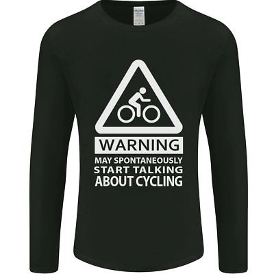 May Start Talking About Cycling Cyclist Herren Long Sleeve Maglietta