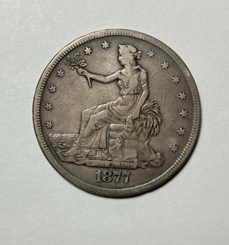 1877-S Trade Dollar Nice Original Fine+