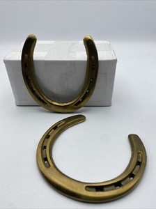 Horseshoes Diamond Special DS-00 Hot Forged DS-0 Set Of 2 Brass Colored