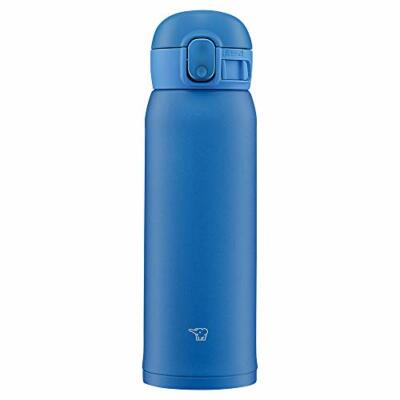 Zojirushi Trinkflasche One Touch Edelstahl Becher Seamless 0,48L blau NEU