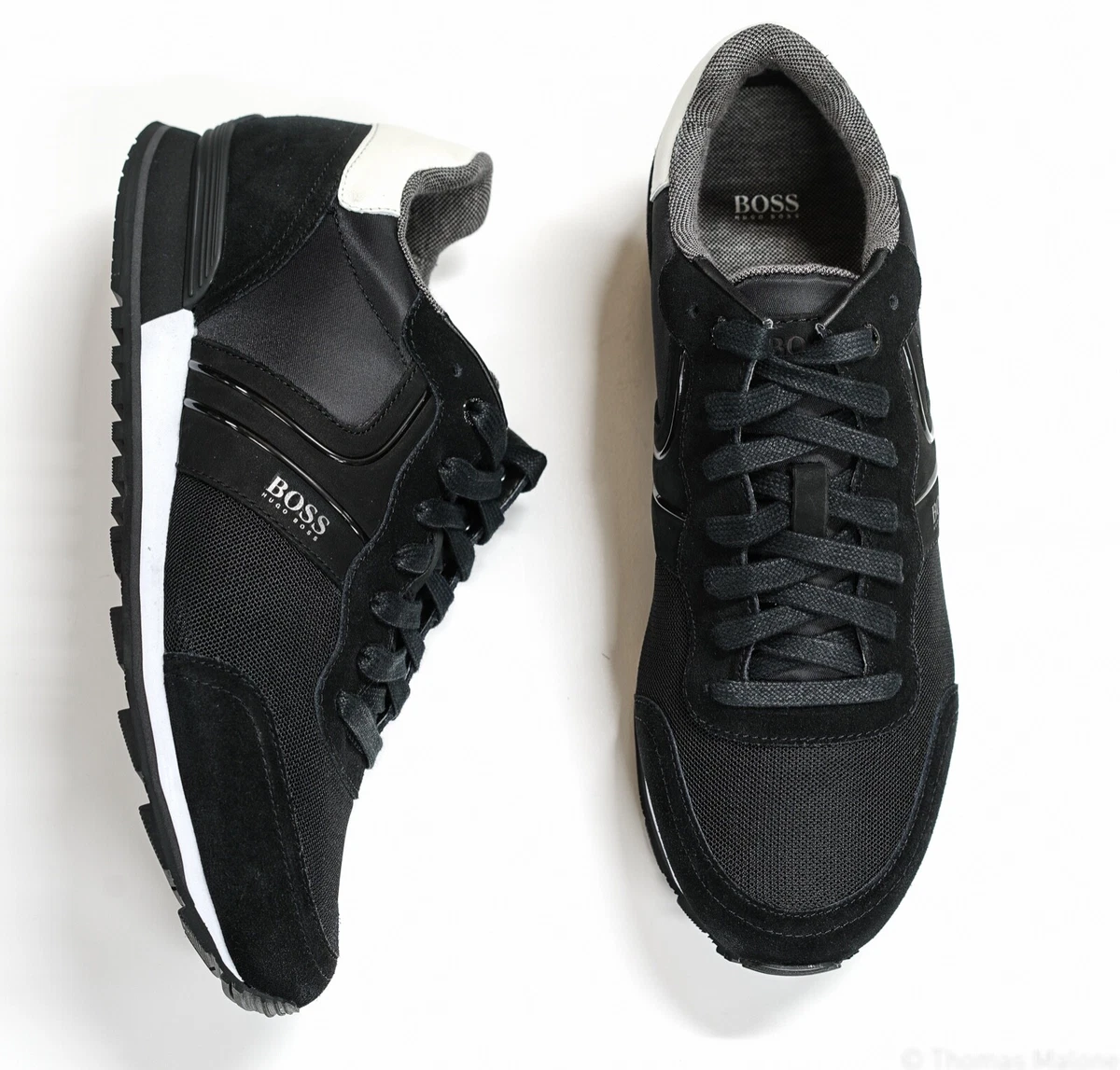 Hugo Boss Parkour Black & White Sneakers New in Box |