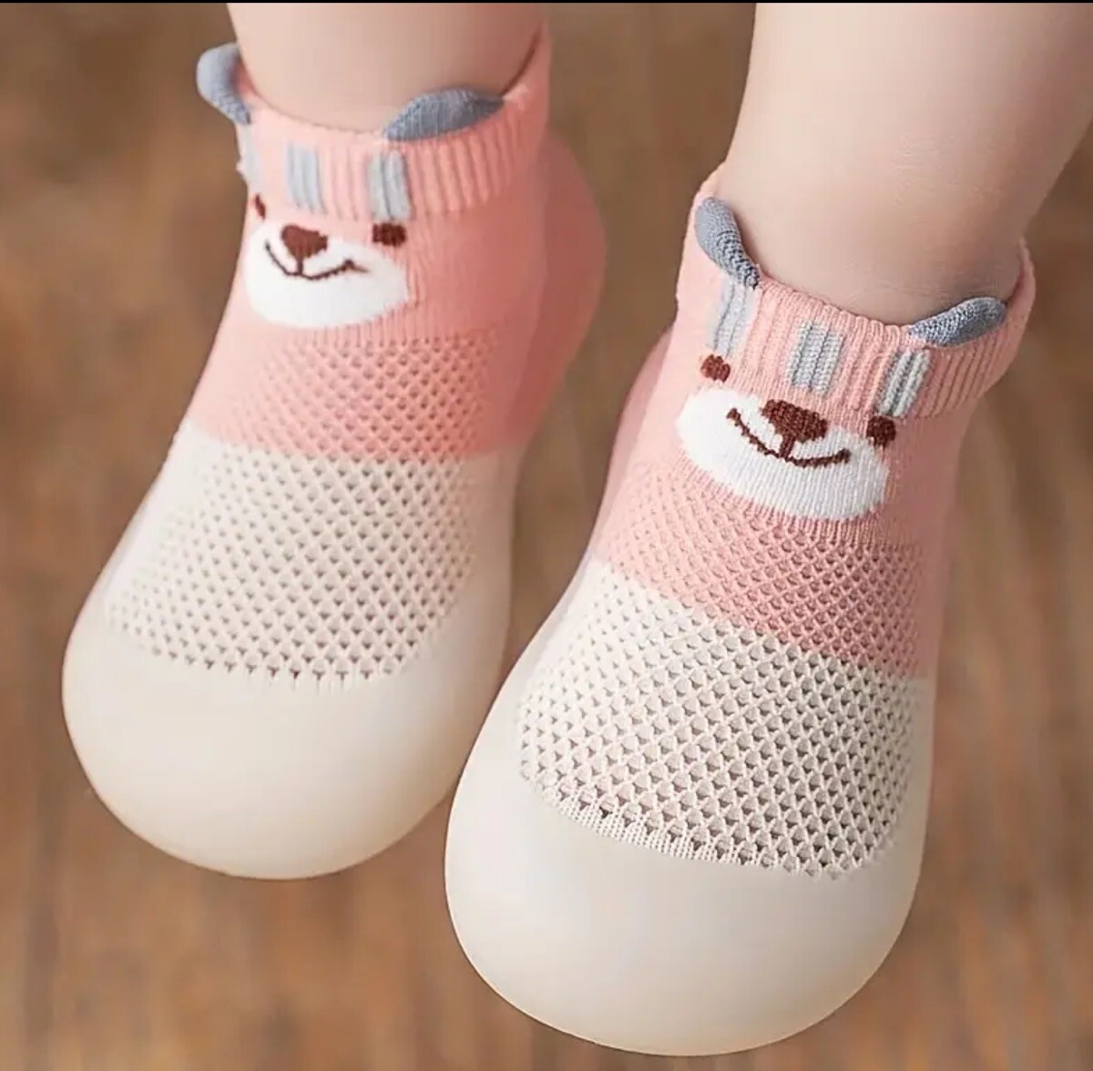 SAOLA Calzini scarpe in gomma morbida maglia alla caviglia suola estiva per bambini ragazze. Taglia 7 5