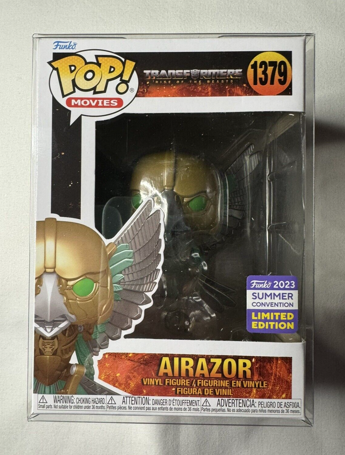 Funko Pop! Transformers: Rise of the Beasts Airazor #1379 Summer Convention 2023