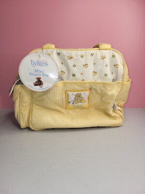 Baby Tykes Carter's Baby Boom Mini Diaper Bag Yellow Teddy Ducks Y2k Pastel 