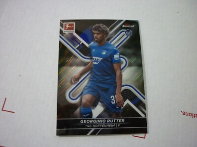 Georginio Rutter 2021-22 Finest Bundesliga #81 RC Black Wave Ref. 98/199