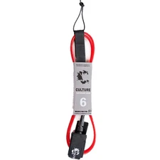 Culture Surfboards RED 6ft Surf Leash