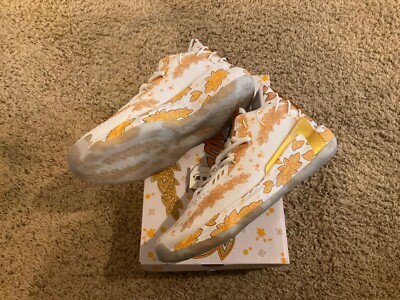 Adidas Dame 7 White/Gold/Black (RIC FLAIR WHITE/GOLD)  Size 10.0 DS