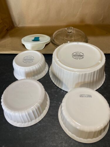 Lotto misto di piatti rotondi Corningware con coperchi LOOK bianco francese 500 ml - Foto 3 di 12
