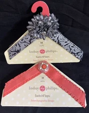 2 Sets Lindsay Phillips SwitchFlops Interchangeable Straps Mira & Buffy M 7/8