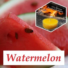 Watermelon Scented Beeswax Tealight Candles / Natural Bees Wax / Fresh & Fruity