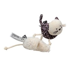 Tiger Cat Katzenspielset Katze Maus Leoprint Katzenspielzeug Katzenminze Katzen