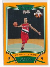 2008-09 Bowman Draft Picks & Stars NBA Card Orange /299 Jerryd Bayless Rookie RC